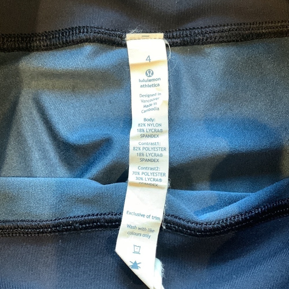 Lululemon wunder under crop sashiko camo leggings size4 - Picture 4 of 8